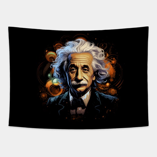 Pop Art Einstein Tapestry by Quotee