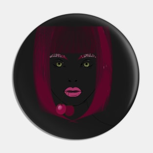 Female Portrait Pin