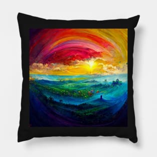 World of Rainbows - best selling Pillow