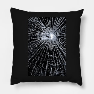 Broken Glass 2 iPhone Black Pillow