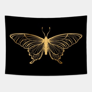 Gold Butterfly Tapestry