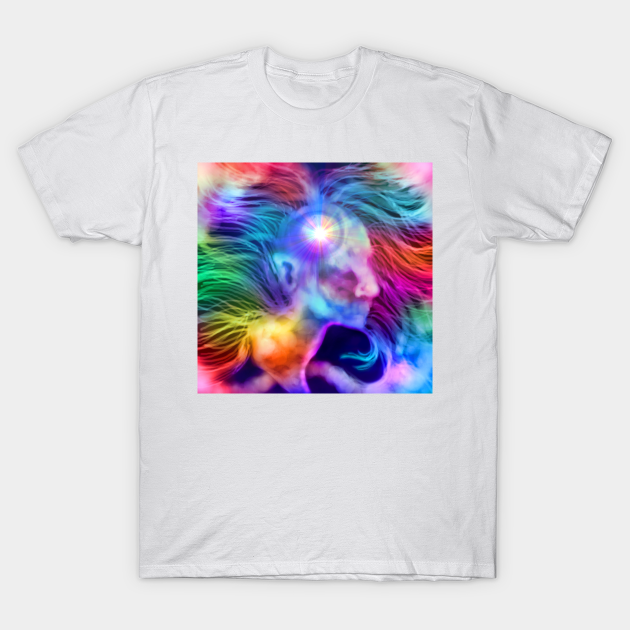 Psychedelic Rainbow Woman Silhouette - Psychedelic Gift - T-Shirt