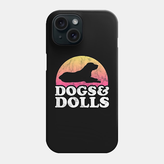 Dogs and Dolls Dog and Doll Gift Phone Case by JKFDesigns