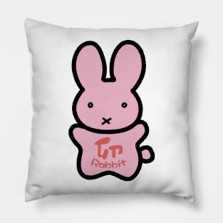 Chinese Zodiac Rabbit Doodle Art Pillow