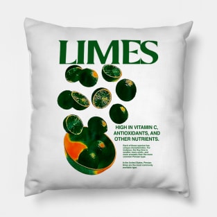 Limes high in vitamin c antioxidants and other nutrients Pillow