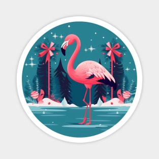 Flamingo Flock Sunset, Love Flamingos Magnet