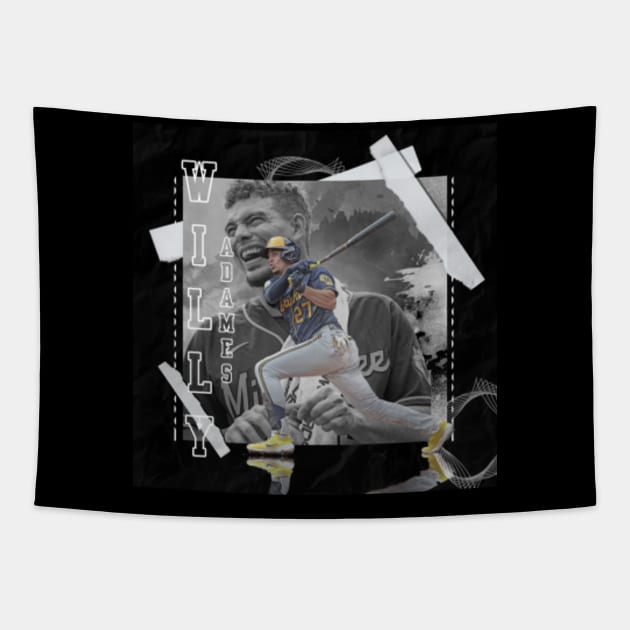 Rinkha Willy Adames Baseball Edit Tapestries Brewers T-Shirt