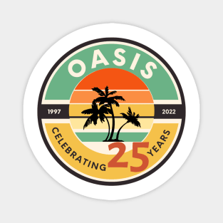 Oasis 25th Anniversary Logo (2) Magnet