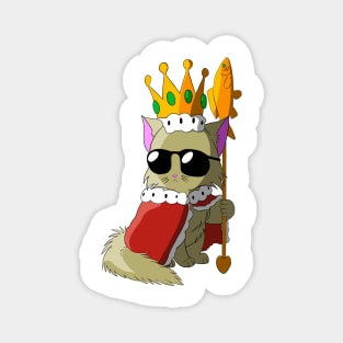 Cat King - Royal Kitty Magnet