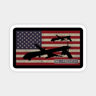 MQ-1 Predator Drone RPA Remotely Piloted Aircraft American Flag Gift Magnet