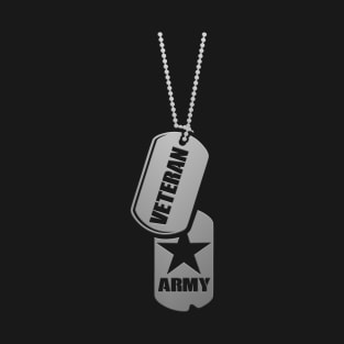 Military Veteran AV Dog Tags T-Shirt