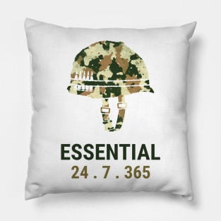 Essential 24.7.365 ( Camo Helmet ) Pillow