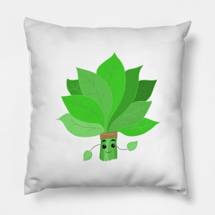 Spinach cute funny cartoon Pillow