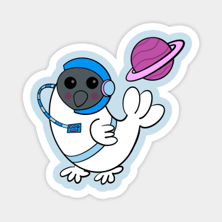 Chicken Astronaut Space Silly Graphic Magnet