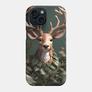 Deer in Leaves Phone Case