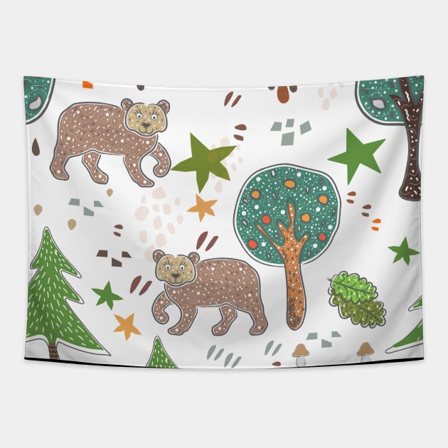 Bears Tapestry by Countryside