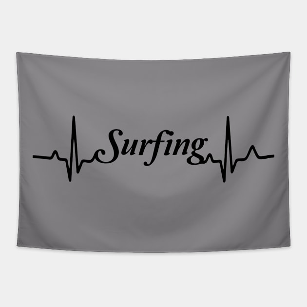 surfing heart, rate, beach shirt,surf, surfer,shirt, summer shirt, Tapestry by L  B  S  T store