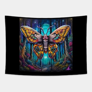 VIBRANT VISIONS (CLOWN MOTH) Tapestry