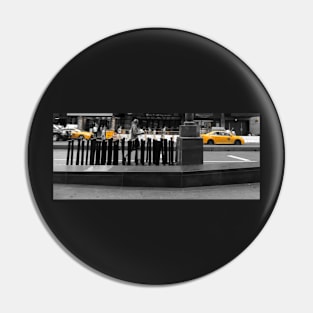 Times Square Yellow Sunday Morning Pin