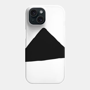 black triangle texture art Phone Case