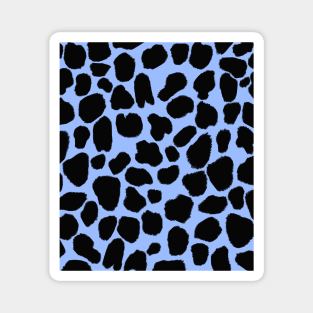 Blue Cow Hide Print Magnet