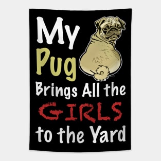 Pug butt girls Tapestry