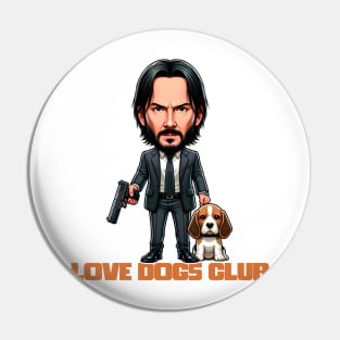 LOVE DOG (Gun) CLUB Pin