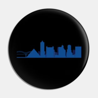 Memphis Skyline Blue Pin