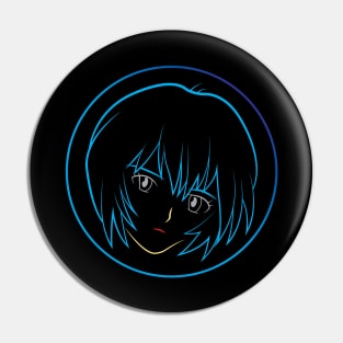 Rei Ayanami's Face - 05B Pin