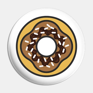 Baked Pastry Chocolate Donut Pin