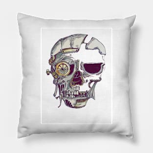 Steam punk skull Pillow