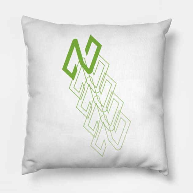 NULS Logo Fade-Away Pillow by NalexNuls