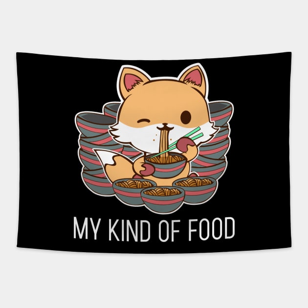 My Kind of Food Funny Animals Anime Tee T-Shirt Tapestry by JDaneStore