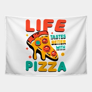 Life Tastes Better with Pizza Tapestry
