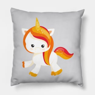 Thanksgiving Unicorn, Cute Unicorn, Magic Unicorn Pillow