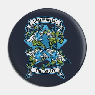 Teenage Mutant Blue Shells Pin