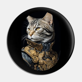 Cat Knight Pin