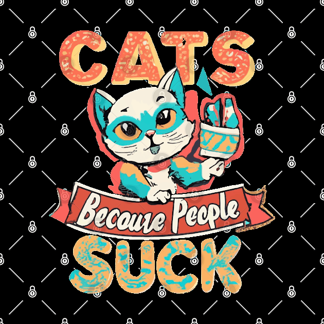 Cats: Because people suck by ArtfulDesign
