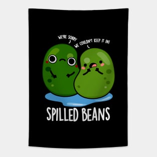 Spilled Beans Cute Veggie Bean Pun Tapestry