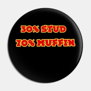 30% Stud 70% Muffin Pin