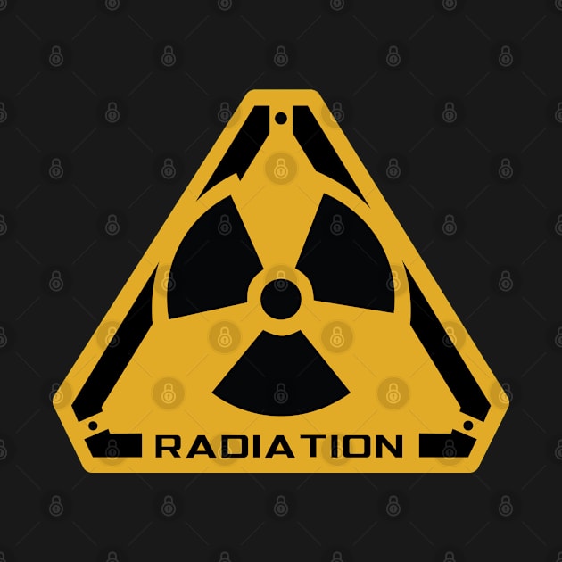 Radiation Radioactive Logo with Triangle Shape Background by ActivLife