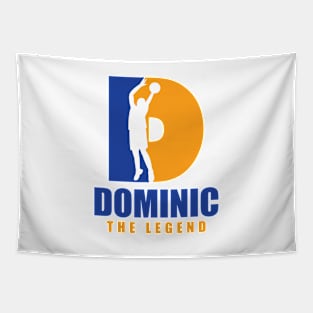 Dominic Custom Player Basketball Your Name The Legend Tapestry