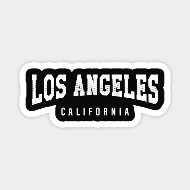 Los Angeles, California - CA Football Typography Magnet by thepatriotshop