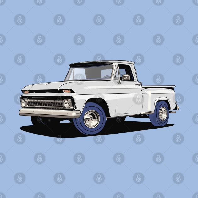 Chevy C10 Pickup Truck in White by Webazoot