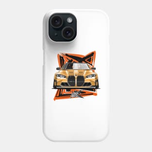 bmw m4 g82 competition yellow Phone Case