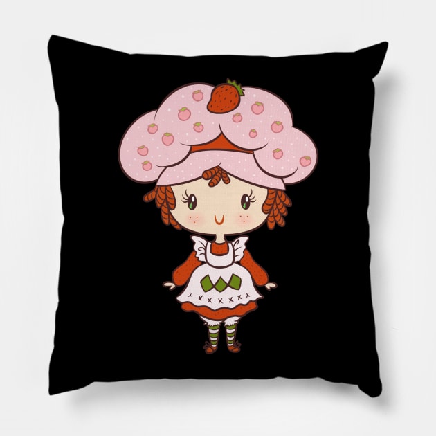 Berry Girl: Lil' CutiEs Pillow by Ellador