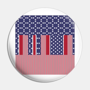 4th July, Independence Day , USA Pin