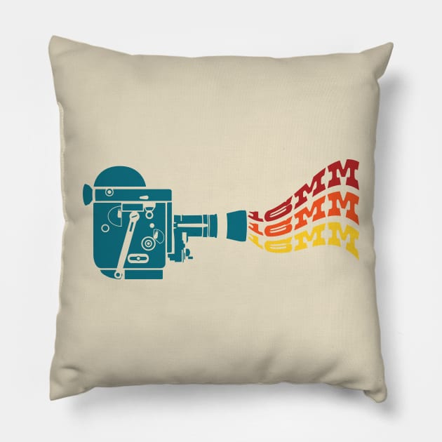 Bolex 16mm Retro Cinema Pillow by Cailin_T