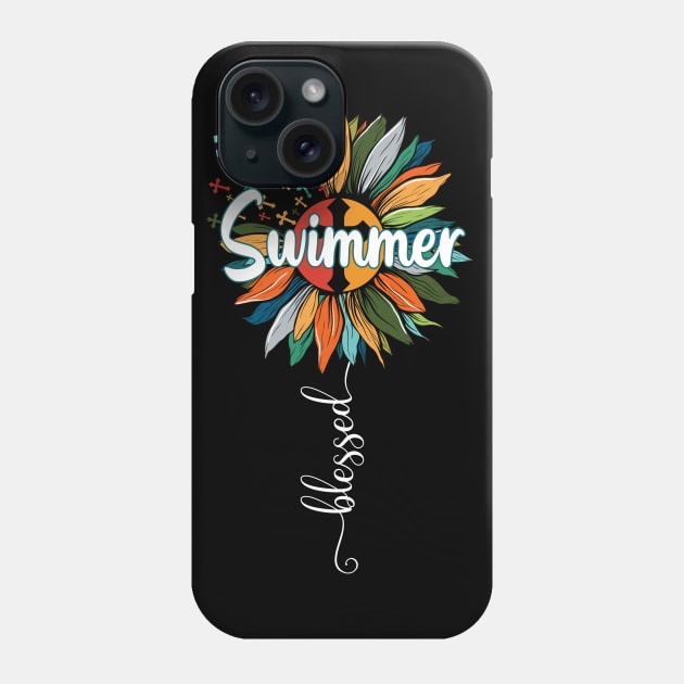 Blessed Swimmer Phone Case by Brande