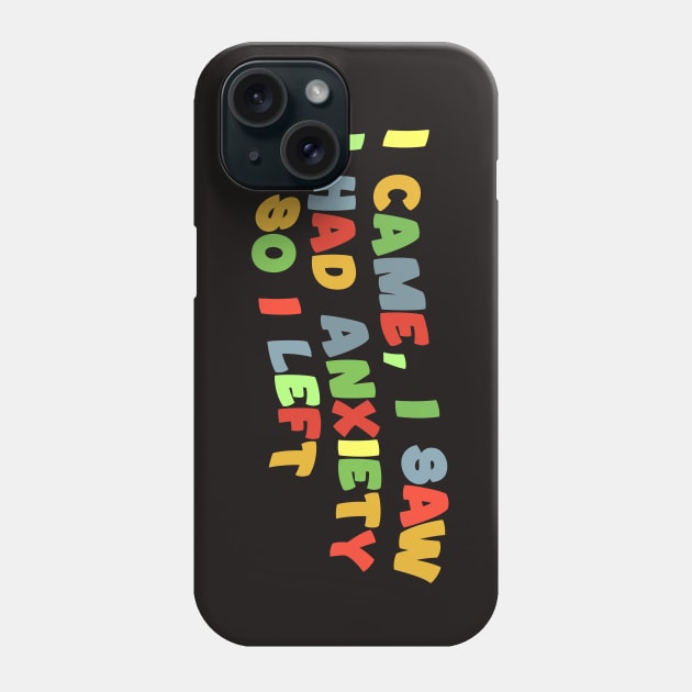 Anxiety Phone Case by hippohost